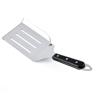 China Disposable BBQ Shovel Accessories Barbecue Stainless Steel Steak Shovel Pizza Fried Shovel Multifunctional for sale