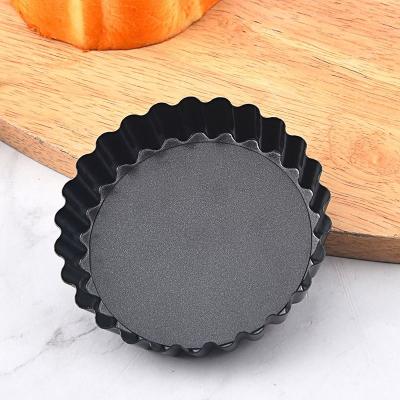 China Stocked High Quality4-inch Bottom Wave Egg Tarts Makers Wholesale Household Baking Machines PU Tarts Mold Household Egg Mold for sale