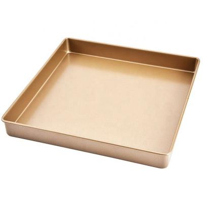 China High Quality Stocked Hot Sale Stick Cake Mold Non 11 Inch Square Dish Biscuit Gold Nougat Dish Kitchen Baking Baking Tool for sale