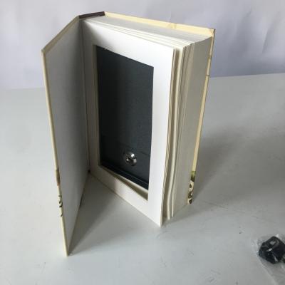 China Real Protective Book Lockable Secret Book Home Hard Paper Stash Book Office Bank Hotel Safe Box With Lock for sale