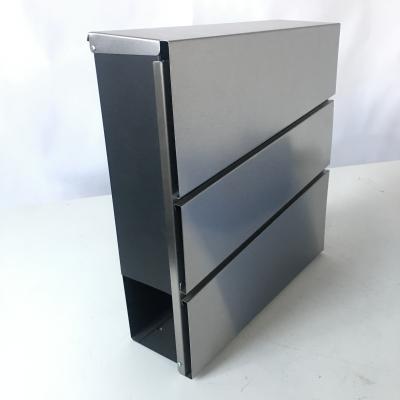 China Apartment Wall Mount Stainless Steel Mail Box Waterproof Mailbox Weatherproof/Durable Whole 330*110*370 Mm Factory Sale for sale