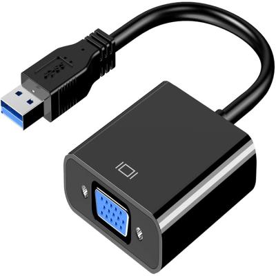 China plug & Play USB To VGA Adapter , USB 3.0 To VGA Adapter Multi-Display Video Converter for sale