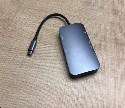 China Computer Type-C Mobile Devices .desk Adapter 7 in 1 USB 3.1 Type-C Hub with 4K HD Combo for sale