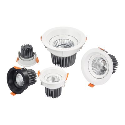 China Modern New Indoor Commercial Recessed Ceiling Lamp 7W 12W 18W 24W Downlight Led Spotlight for Home Hotel for sale