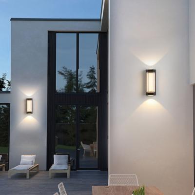 China Outdoor Factory Supply IP65 Waterproof Modern Hotel Wall Sconce LED Outdoor Up And Down Light Wall Lamp for sale