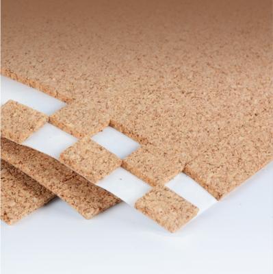 China Hot Sale 18x18x4MM Oak Skin For Cork Glass Spacers Protector Cork Separator Shipping Adhesive Glass Pad for sale