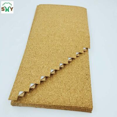 China Skin of Aok Tree 3mm Cork Custom Adhesive Dividers Glass Dividers for sale