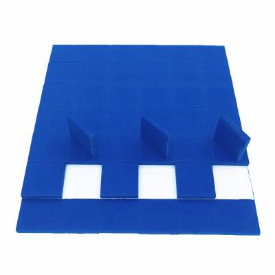 China Blue EVA 4MM Thickness EVA Rubber Adhesive Glass Protection Spacer Foam Separators for sale