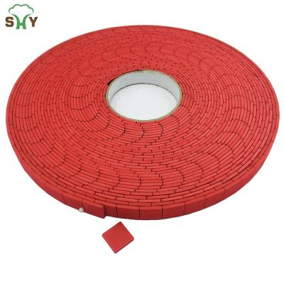 China 18*18*3MM Red Roll Self-adhesive Shipping Glass EVA Rubber Divider Pads Foam Glass Dividers for sale