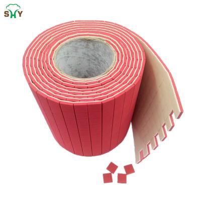 China EVA 15*15*3+1mm On Rolls Red Glass Shipping EVA Rubber Adhesive Cling Foam Dividers for sale