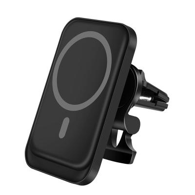 China Magnetic Car Phone Holder 15W Wireless Charging Fast Charging Wireless Charger Stand Holder For Mini For Case Phone Holder for sale