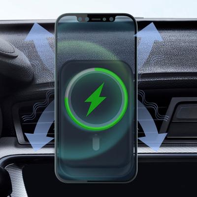 China High Speed ​​Magnetic Wireless QI Charger 15W Chargers Car Air Vent Mount Phone Holder Charging Station For iPhone 13 12 for sale