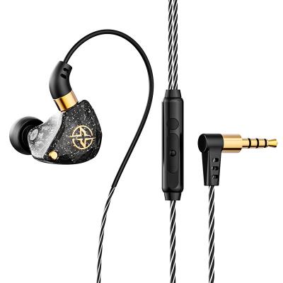 China Ear Hook Starlight Wired In Ear Headphones Earbuds With Noise Isolating Headphones Bass Sound Sports Headset for sale