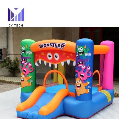 China Cheap Cute Oxford Monster Bouncer House Oxford Inflatable Cloth Bouncy Castle Jumping Castle For Kids for sale