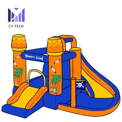 China New Design Oxford Commercial Bouncer Inflatable Bouncy Castle Slide With Pit Balls Pool for sale