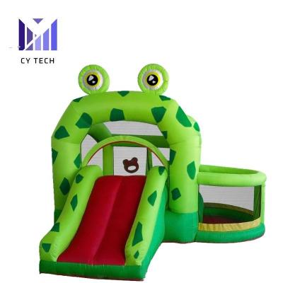 China Oxford Home Inflatable Combo Bouncer Oxford Cartoon Mini Bounce Trampoline Trampoline Castle With Slide for sale