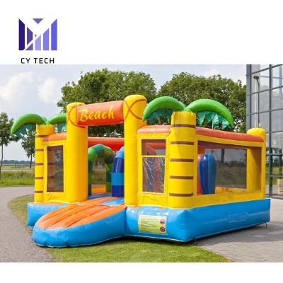 China PVC Commercial 0.55mm House Ocean Theme Bouncer Jumping Inflatable Bouncy Castle For Kids for sale