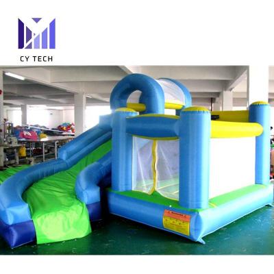 China Blue Color PVC Bounce Castle Inflatable House Inflatable Bouncer Slide For Rental for sale