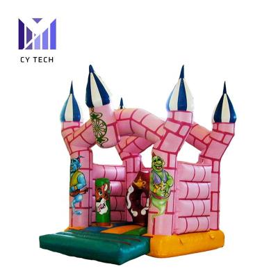 China Pink Commercial PVC House Bouncer Jumpers Inflatable Bouncy Castle For Sale for sale