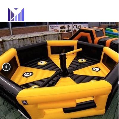 China Factory direct PVC inflatable meltdown toxic wipeout inflatable fairway rental game for sale