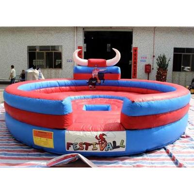 China PVC Commercial Inflatable Rodeo Customized Size Colorful Inflatable Mechanical Bull For Adults for sale