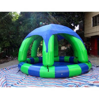 China For Large Fun Inflatable Outdoor Pool Equipment Inflatable Water Walking Water Ball PVC Swimming Shaded Pool for sale