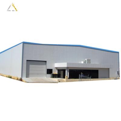 China Anti-Corrosion Lattice Framed Structure Warehouse Steel Frame Roof Building Sheds Best Structural Prefab Shed Building for sale