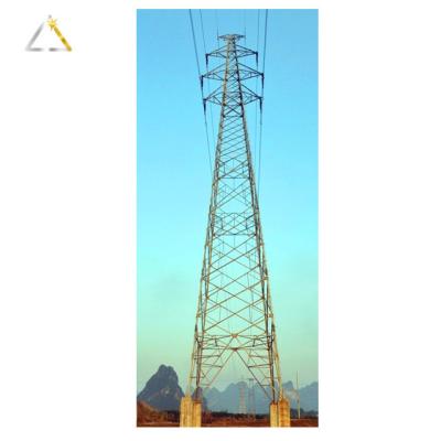 China Electric Power Transmission Microwave Antenna Tubular Electric Power Substation Structure Lattice Steel Pipe Tower for sale