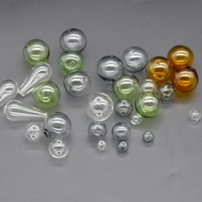 China DIY Europe Jewelry Custom Sizes Various Rainbow Colors Mini Empty Glass Ball Small Colorful Clear Cavity Globe for sale