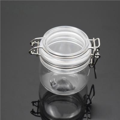 China 200ml cosmetic oval sealed kilner containers for facial mud / body butter cosmetic jars plastic for sale