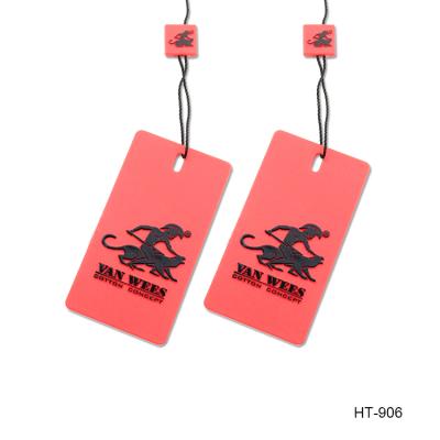 China Viable Custom Design Logo Printing Transparent Clothes Hang Tag Standard Size For Matching Garment Mother Baby Clothes Clothes Tag for sale