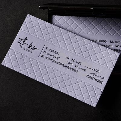 China Custom Printing Creative Embossed Gold Foil 300gsm Shape Transit Business Card for sale