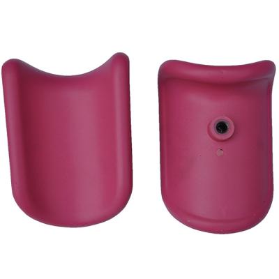 China Good feel and easy cleaning pink knee crutches made of integral PU skin foam for sale