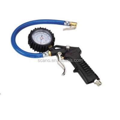 China Pistol grip tire pressure gauge 22 x 12 x 3 cm (gauge body) for sale