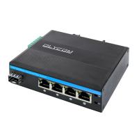 China Interruptor industrial portuario del grado de Gigabit Ethernet 5 con el puerto de la fibra de SFP en venta