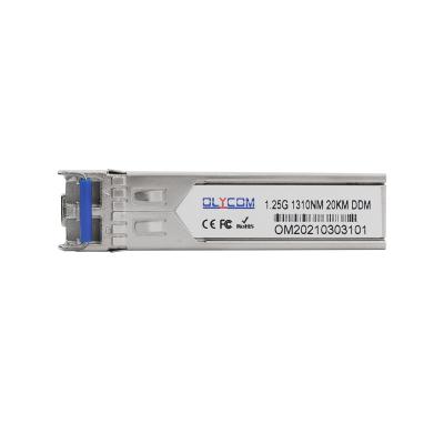 China 1000Base-LX 1.25G SFP Transceiver 1310nm verdoppeln Monomode- DDM LC-Verbindungsstück-20KM zu verkaufen