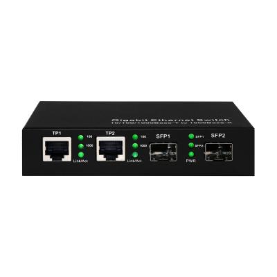 Κίνα Εμπορικός διακόπτης Ethernet Gigabit 4 θύρες Sfp Οπτική ίνα μη διαχειριζόμενη DC5V προς πώληση