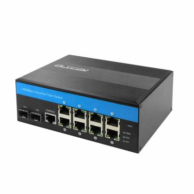 中国 産業ギガビットのイーサネットL2はVlan Qos LACP STPのスイッチ8 Xギガビットの港2 X SFPスロット喧騒柵の台紙IP40を管理した 販売のため