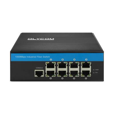 China 8 Puertos Gestionados Conmutador POE + Gigabit Ethernet 240W POE Activo Casilla robusta Chip de velocidad en venta