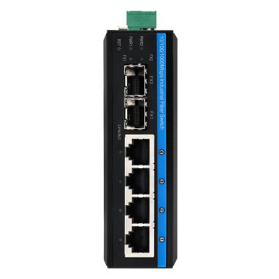 China 4 Port POE Managed Network Switch ERPS Ring 120 Watt Budget Gigabit basiert auf DC48V Din Rail zu verkaufen