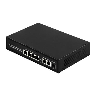 China POE Unmanaged Ethernet Fiber Switch 8x10/100Mbps PoE Ports 120W for sale