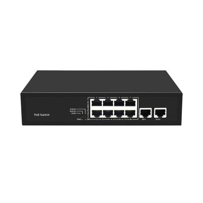 Κίνα 8 θύρες CCTV POE Switch Fast Ethernet με 2 Gigabit Copper Uplink PoE Af/At 120W Προϋπολογισμός προς πώληση