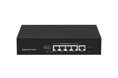 China 6 portas 10/100/1000mbps POE Fiber Switch com 4 portas Poe Manufacturer à venda