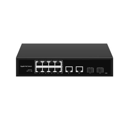 Κίνα 8 θύρες Full Gigabit CCTV PoE Fiber Switch 120W Υποστήριξη προϋπολογισμού 250m Απόσταση Poe προς πώληση