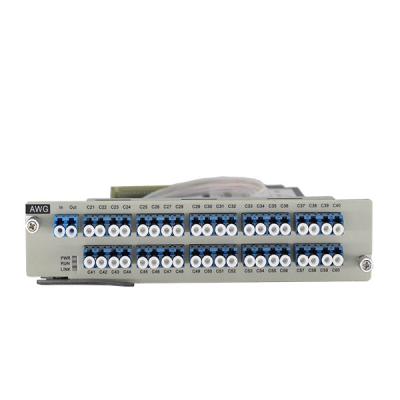 China 1U-Rack 100 GHz AWG 40 Wellenlängen Multiplex-/Demultiplexkarte für DWDM-Systeme mit hoher Kapazität zu verkaufen