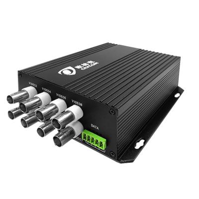 China CCTV Analog Video Data Optical Converter SECAM Compatible 8 Port SC/ST/FC Fiber for sale