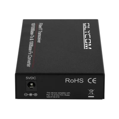 China 10/100/1000M Single Fiber Duplex SC Connector 80KM Fiber Media Converter Optical Fiber To RJ45 Converter for sale