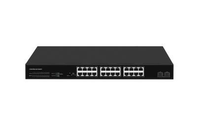 China 24 Port Network Switch 100M/1G/2.5G Ethernet 1G/2.5G/10G Fiber Unmanaged With FAN en venta