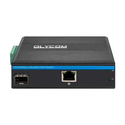 China 10/100m 2 Port Industrial Network Switch Ethernet Unmanaged DIN rail Network poe switch With IP40 Level Protecion en venta