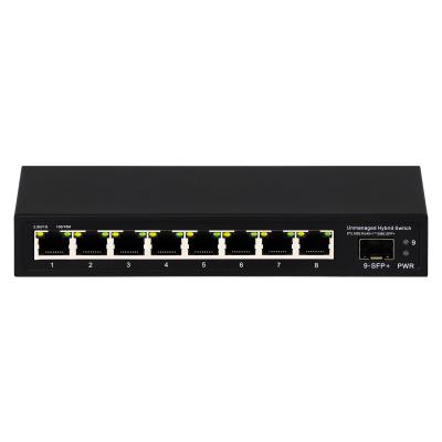 China 9 Poort Onbeheerde 2.5G Ethernet Switch Met 10G Uplink SFP-poort Te koop